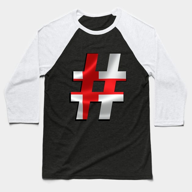 Hashtag Flag - England Baseball T-Shirt by Andy, Cremated Egg